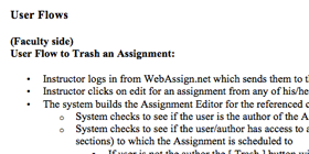 Writing User Flows