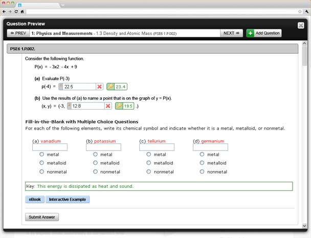 Interface for WebAssign to MindTap conversion